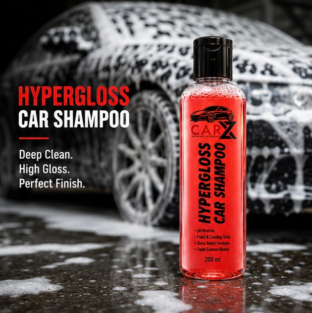 HYPERGLOSS CAR SHAMPOO | 200ml | UltraSlick Formula | Car Shampoo with Advanced Foaming Technology