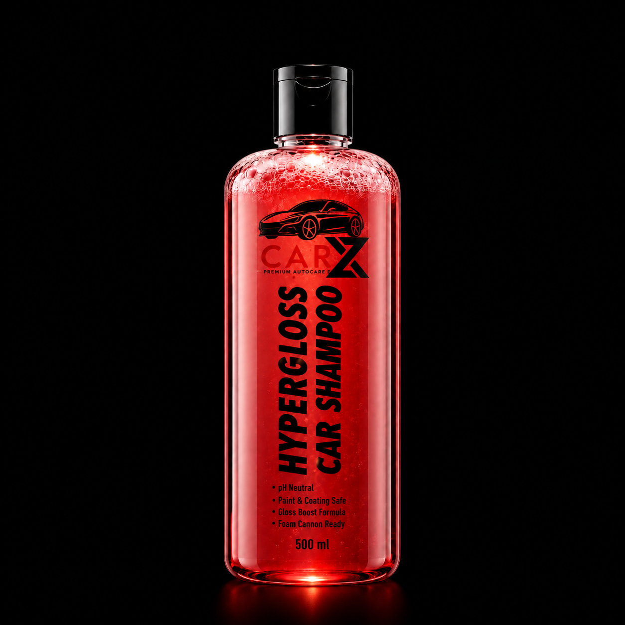 HYPERGLOSS CAR SHAMPOO | 500ml | UltraSlick Formula | Car Shampoo with Advanced Foaming Technology