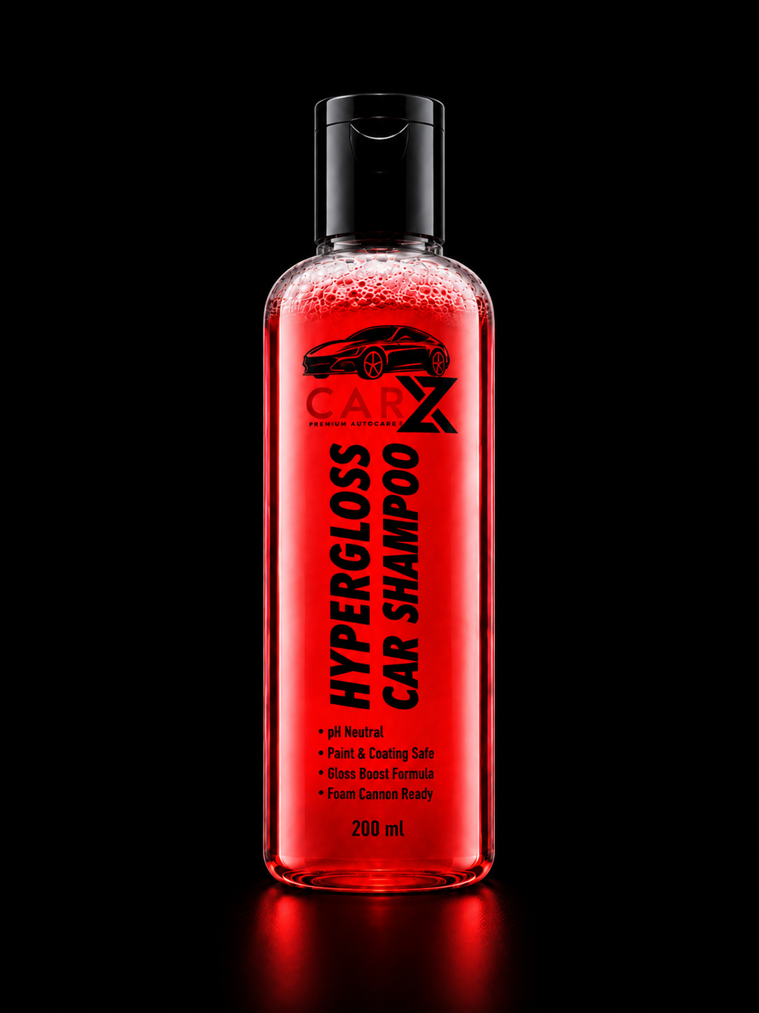 HYPERGLOSS CAR SHAMPOO | 200ml | UltraSlick Formula | Car Shampoo with Advanced Foaming Technology