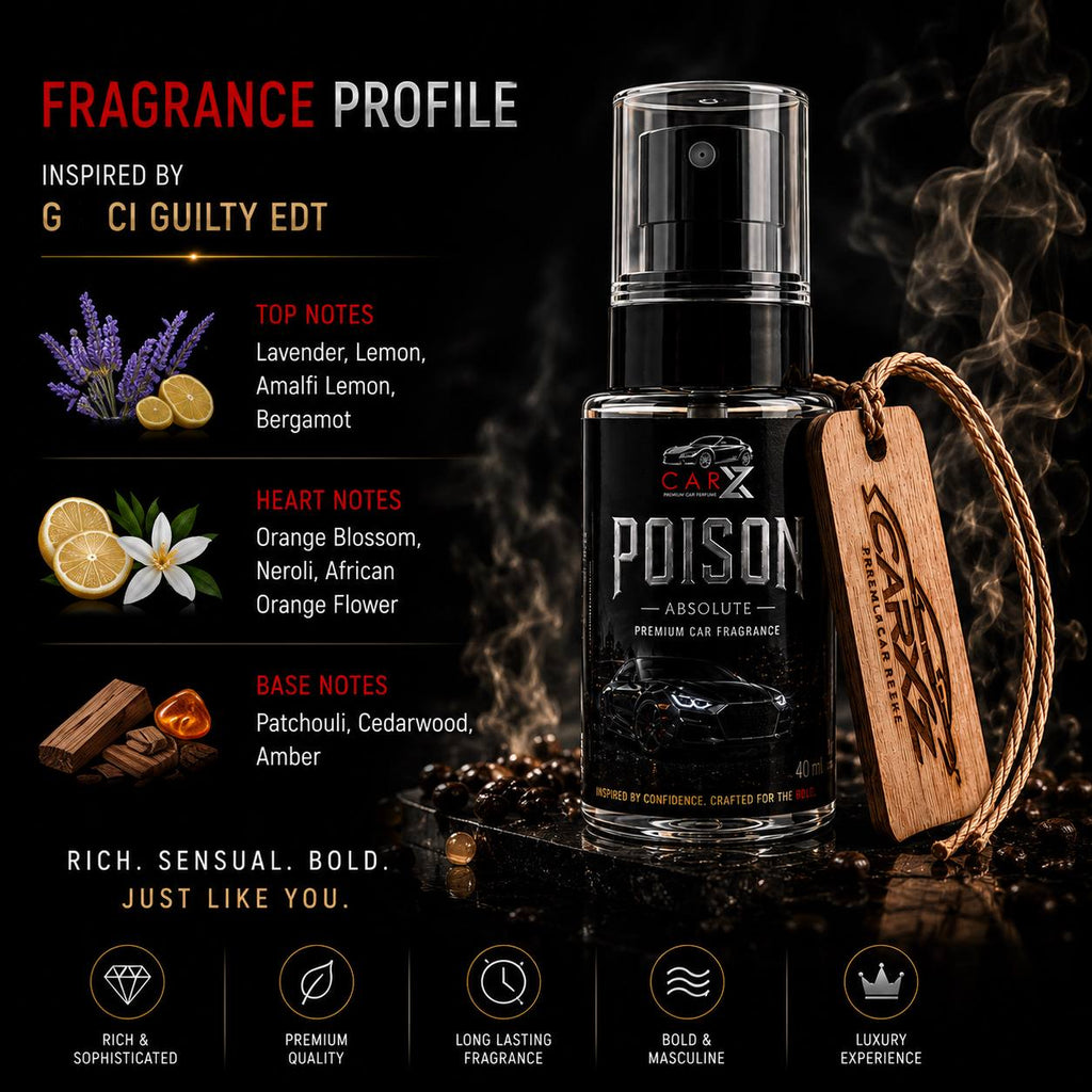 POISON ABSOLUTE Luxury Car Perfume | Inspired by GUILTY | 40ml