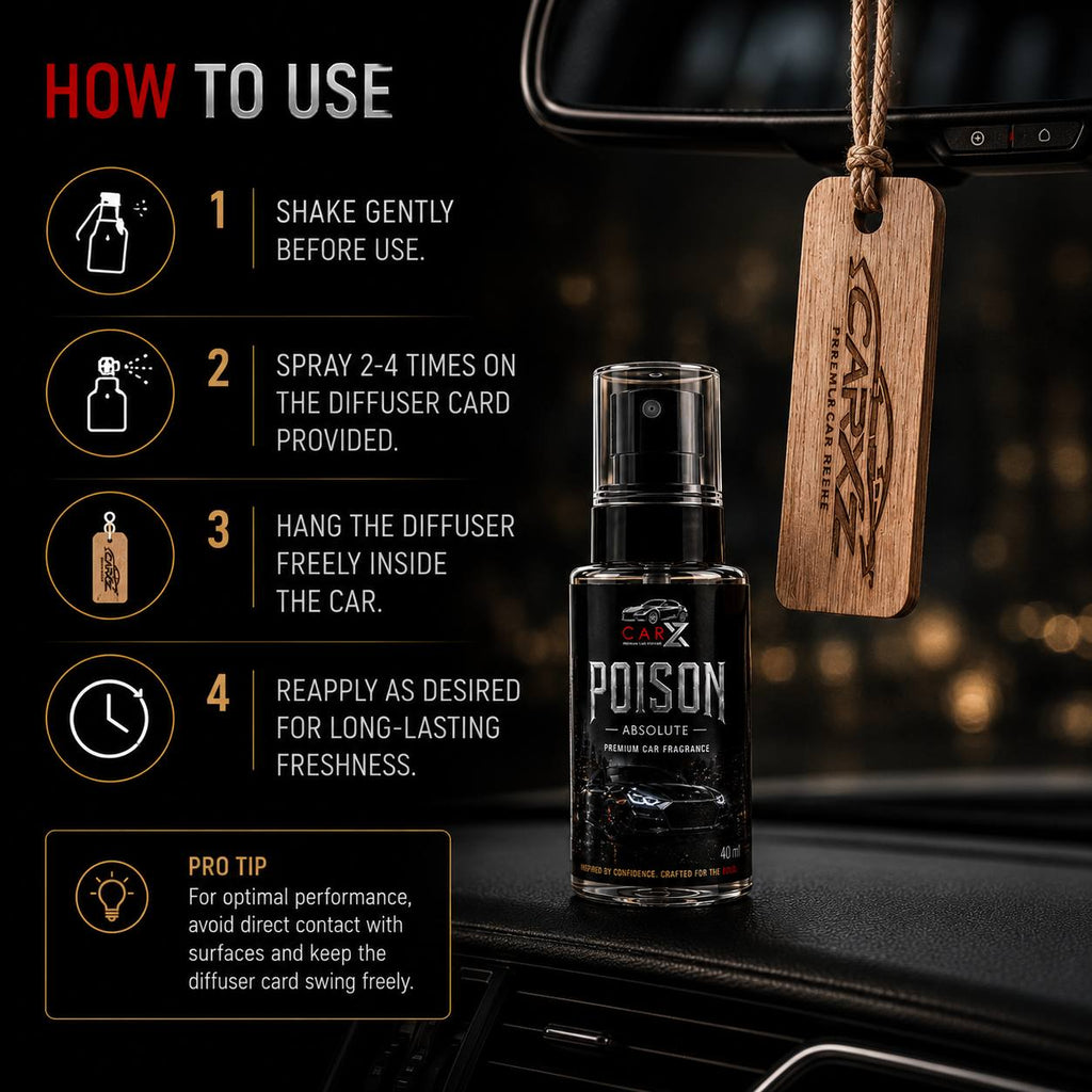 POISON ABSOLUTE Luxury Car Perfume | Inspired by GUILTY | 40ml