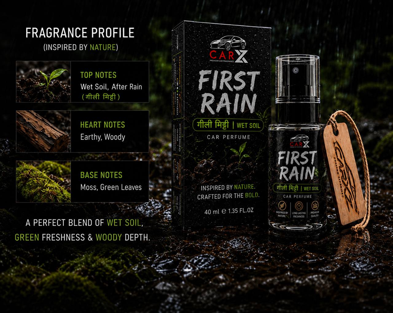 FIRST RAIN Luxury Car Perfume | 40ml