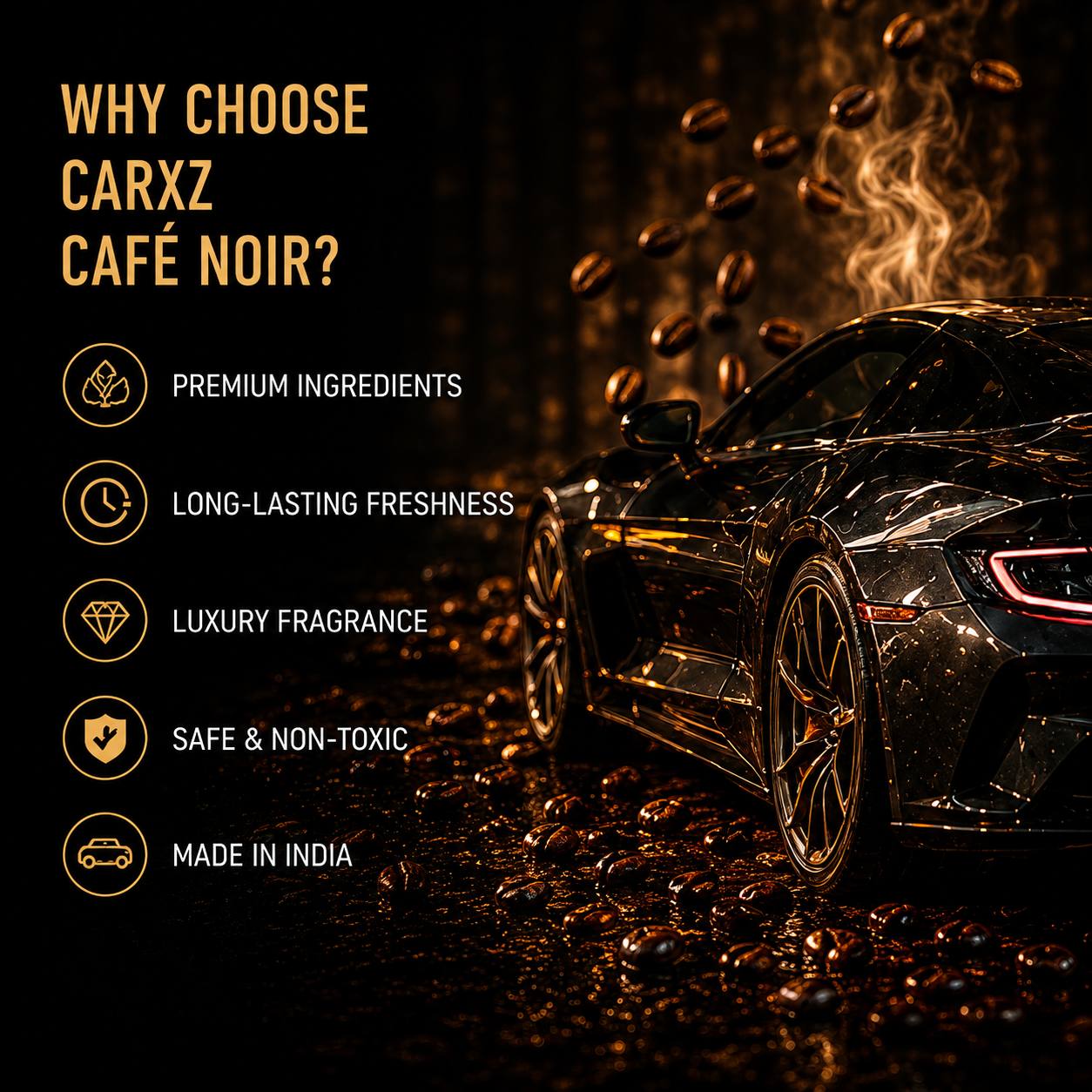 CAFE NOIR Luxury Car Perfume | 40ml